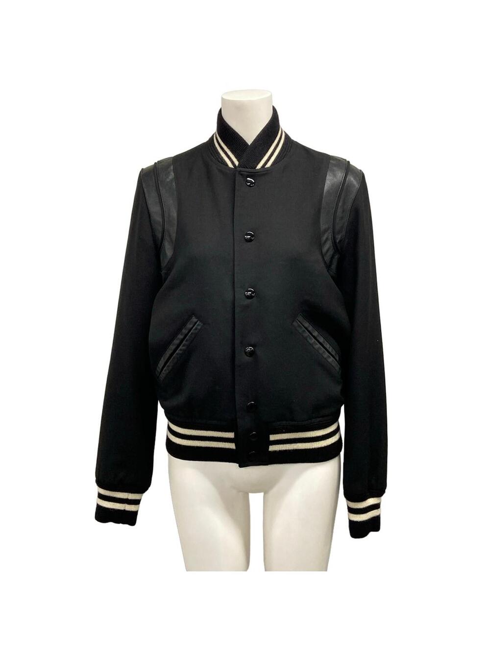 Saint Laurent Paris Black Cream Outer #346107S11B